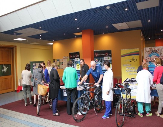 Staff at Sligo Regional Hospital attending staff health and well-being event