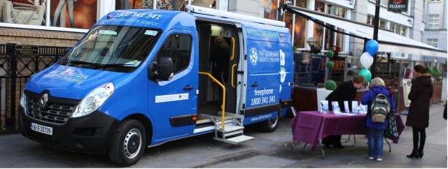 Alzheimer Society of Ireland Mobile Information Service visits University Hospital Galway 