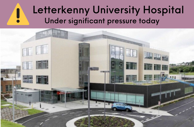 Letterkenny University Hospital is extremely busy today | Saolta ...