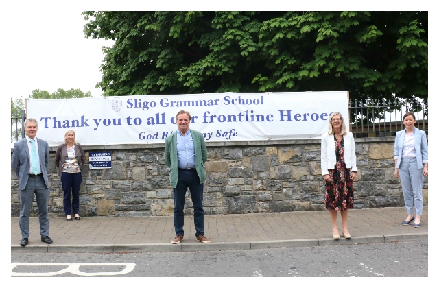 Sligo University Hospital thank Sligo Grammar School for their support