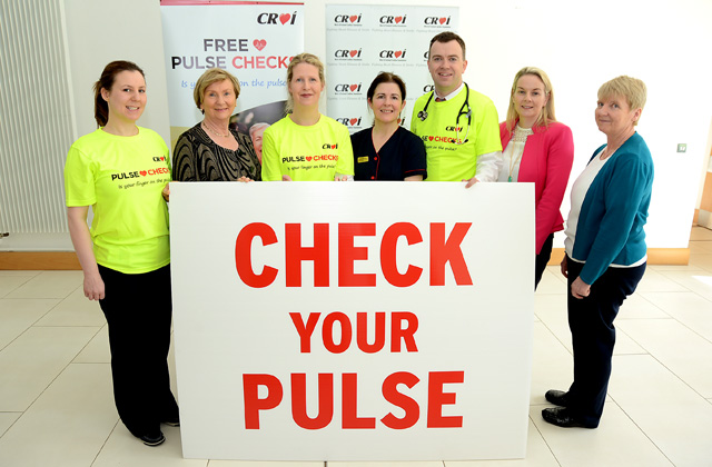 Croi Check Your Pulse Campaign June 2015 as part of ‘World Heart Rhythm Awareness Week’ Croí in collaboration with Saolta University Health Care Group