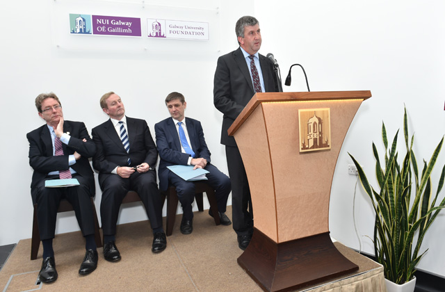 Maurice Power, CEO at Saolta, speaking at the opening of the Clinical Research Facility opening